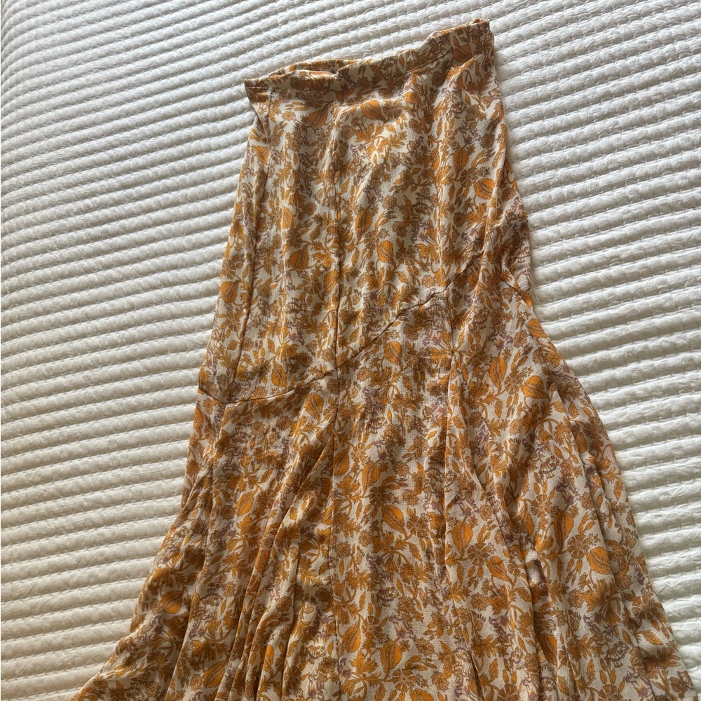 Free People Floral Maxi Skirt